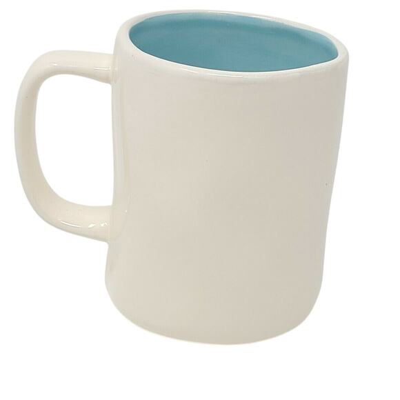 Rae Dunn Artisan Collection by Magenta Tea Mug "Tea" Blue Teal - Picture 2 of 3